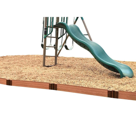 1 in. Profile Classic Sienna 16 ft. Straight Playground Border