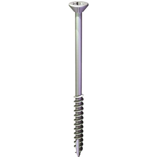 #10 x 3-1/2 in. Stainless Steel Star Drive Flat-Head Wood Deck Screw (5 lbs. Box)